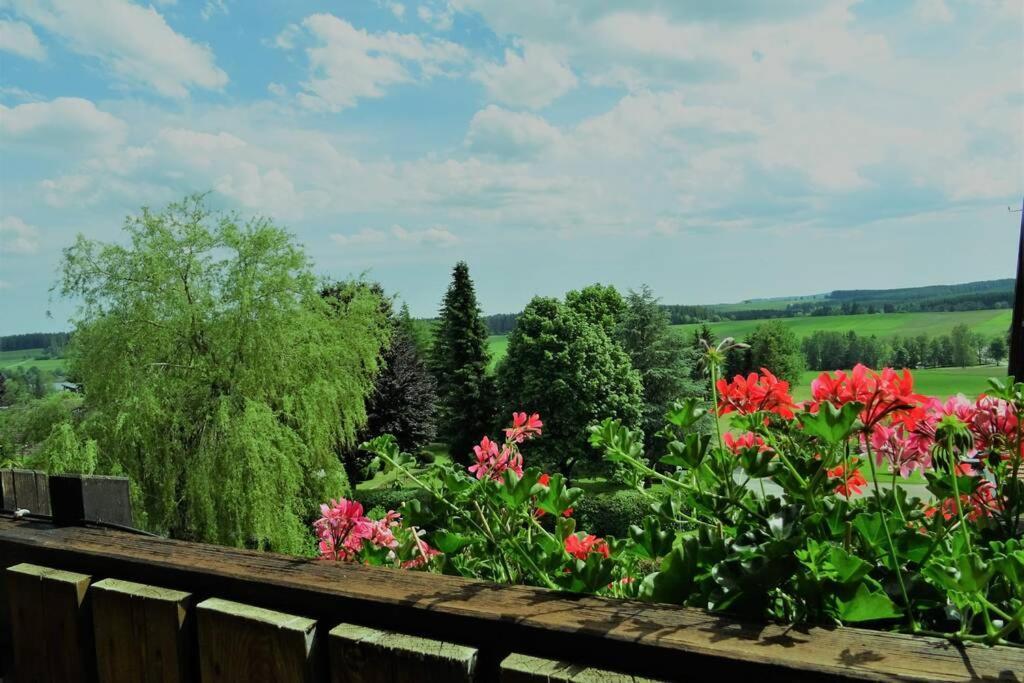 Modernes Apartment Mit Traumhaftem Blick Ins Gruene Bräunlingen Dış mekan fotoğraf