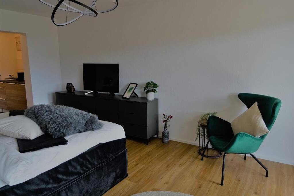 Modernes Apartment Mit Traumhaftem Blick Ins Gruene Bräunlingen Dış mekan fotoğraf